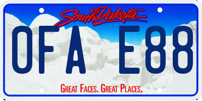 SD license plate 0FAE88