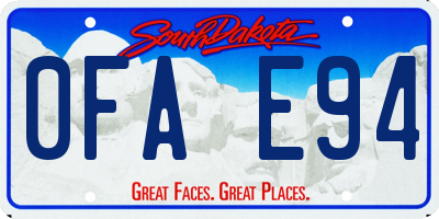 SD license plate 0FAE94