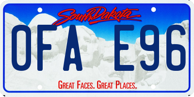 SD license plate 0FAE96