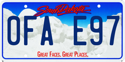 SD license plate 0FAE97