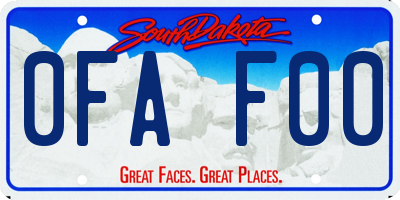 SD license plate 0FAF00