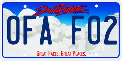SD license plate 0FAF02