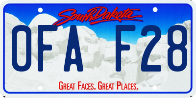 SD license plate 0FAF28