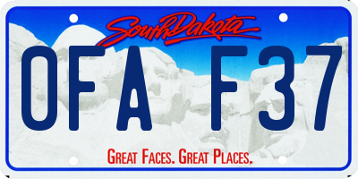 SD license plate 0FAF37