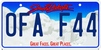 SD license plate 0FAF44