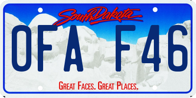 SD license plate 0FAF46