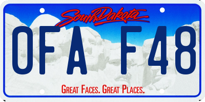 SD license plate 0FAF48