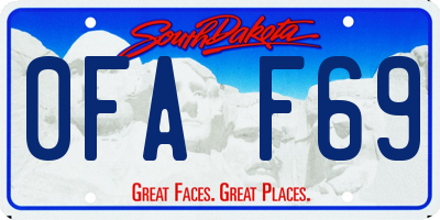 SD license plate 0FAF69