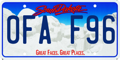 SD license plate 0FAF96