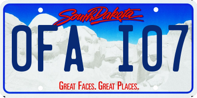 SD license plate 0FAI07