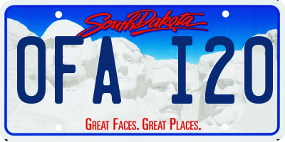 SD license plate 0FAI20