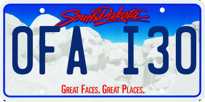 SD license plate 0FAI30