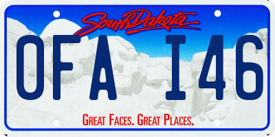 SD license plate 0FAI46