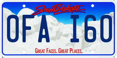 SD license plate 0FAI60