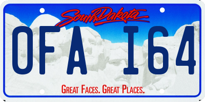 SD license plate 0FAI64