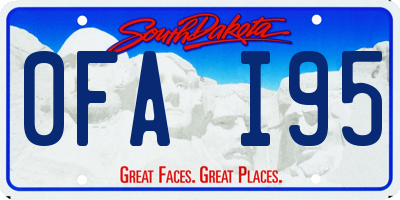 SD license plate 0FAI95