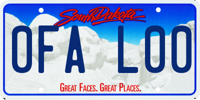 SD license plate 0FAL00