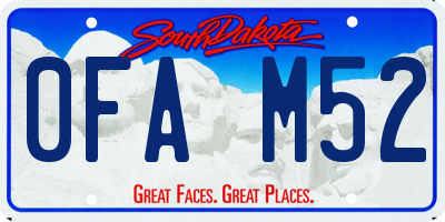 SD license plate 0FAM52