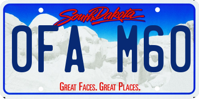SD license plate 0FAM60