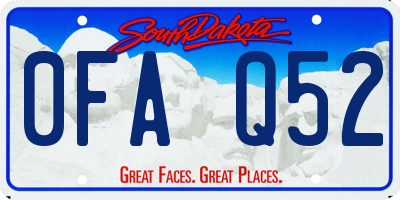 SD license plate 0FAQ52