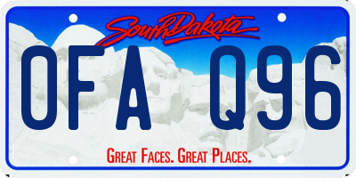 SD license plate 0FAQ96