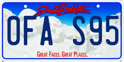 SD license plate 0FAS95