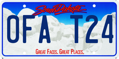 SD license plate 0FAT24