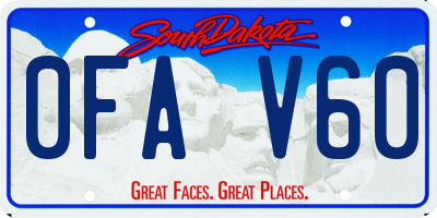 SD license plate 0FAV60