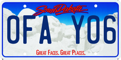 SD license plate 0FAY06