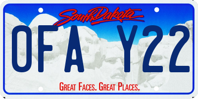 SD license plate 0FAY22
