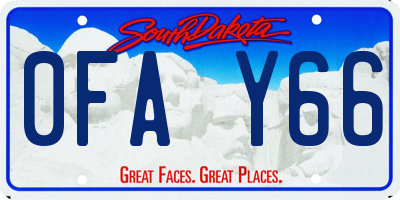 SD license plate 0FAY66