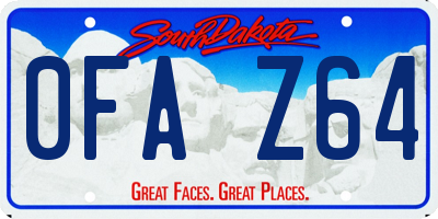 SD license plate 0FAZ64