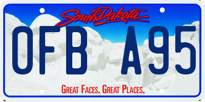 SD license plate 0FBA95