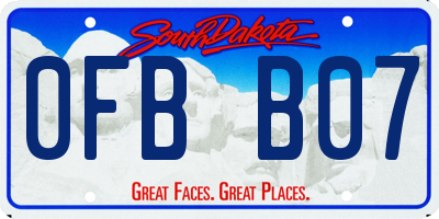 SD license plate 0FBB07