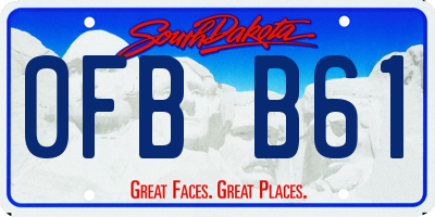 SD license plate 0FBB61