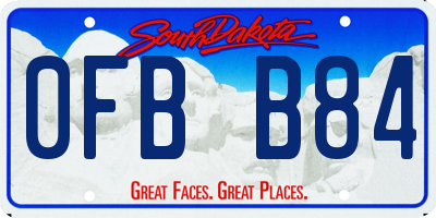 SD license plate 0FBB84