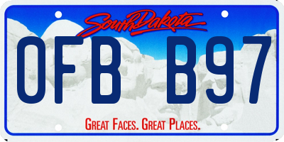 SD license plate 0FBB97