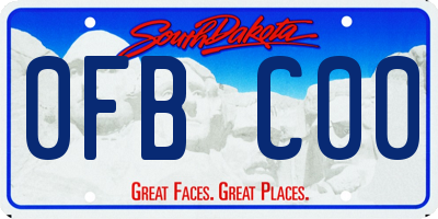 SD license plate 0FBC00