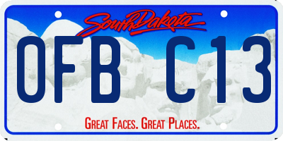 SD license plate 0FBC13