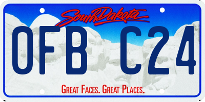 SD license plate 0FBC24