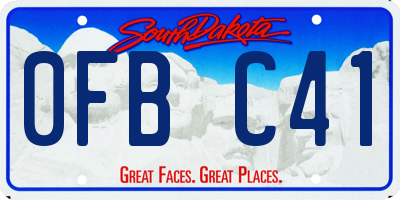 SD license plate 0FBC41