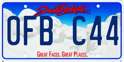 SD license plate 0FBC44