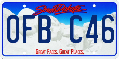 SD license plate 0FBC46
