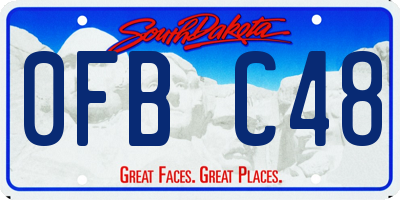 SD license plate 0FBC48