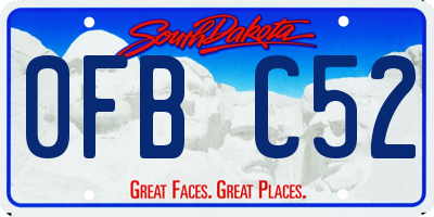 SD license plate 0FBC52