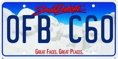SD license plate 0FBC60