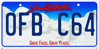 SD license plate 0FBC64