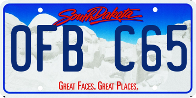 SD license plate 0FBC65