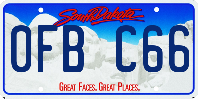 SD license plate 0FBC66
