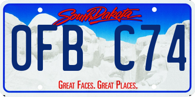 SD license plate 0FBC74
